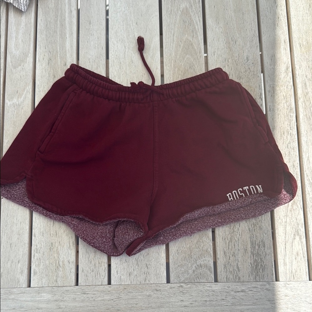 Brandy Melville Burgundy Athletic Shorts